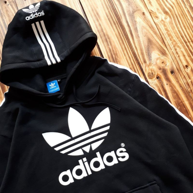 SWEATER HOODIE ADIDAS CLASIC 3STRIP ORIGINAL PREMIUM