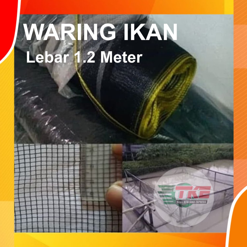 Waring Ikan Benang Single - Jaring Waring Hitam