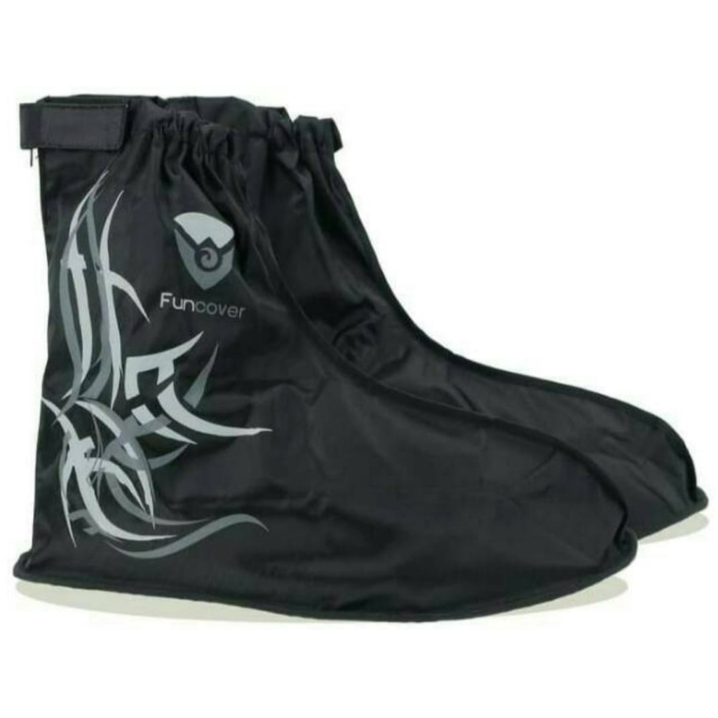 PROMO | Rain Cover Shoes | Jas Hujan Sepatu FUNCOVER TRIBAL Original-Hitam