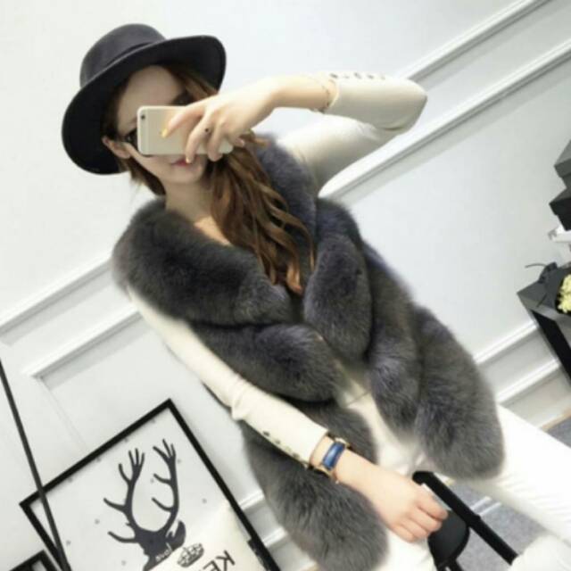 FAUX FUR VEST #1915