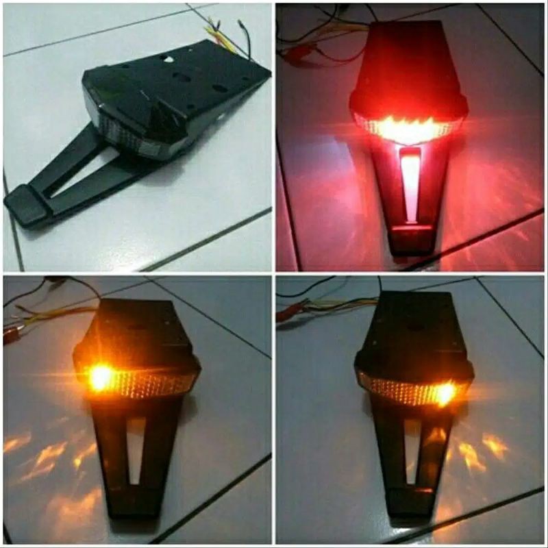 Stoplamp klx 150-dtracker-crf 150 variasi stop lamp kawasaki klx 150 3 in 1 buntut trail klx plus lampu sen