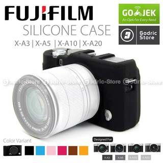 Silicone Fujifilm X-A3 / X-A5 / X-A10 / X-A20 / XA3 XA5 XA10 XA20 Silikon Case Sarung Silicon Kamera