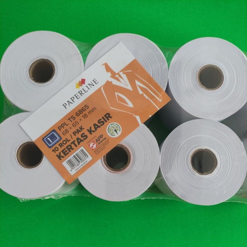 promo Kertas Kasir register roll Paperline 68X65X18mm per satu roll
