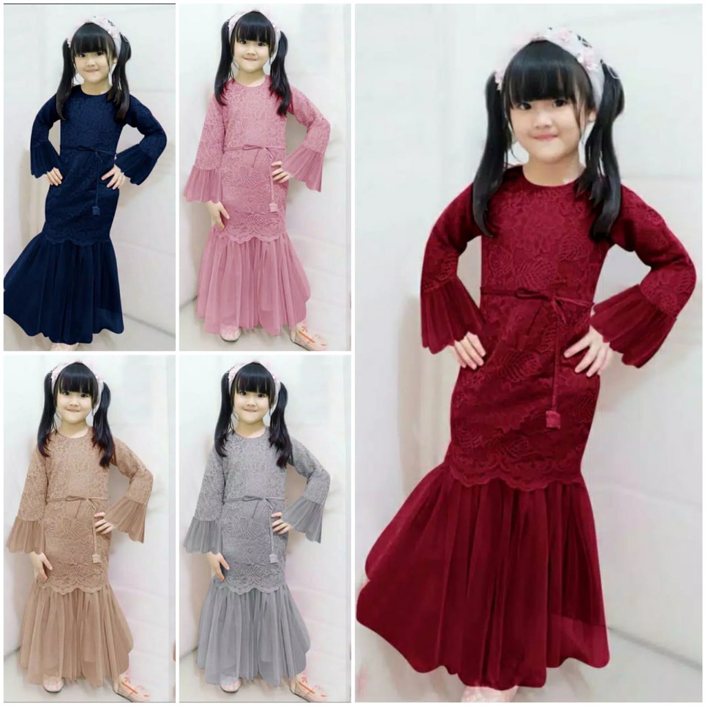 HUMAIRA KIDS ( S+M+L+XL) Dress Kondangan Anak Perempuan