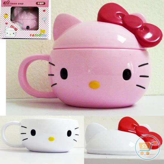 MUG MELAMIN HELLO KITTY HEAD CANGKIR GELAS HADIAH KADO SOUVENIR KOLEKSI MELAMIN ULTAH
