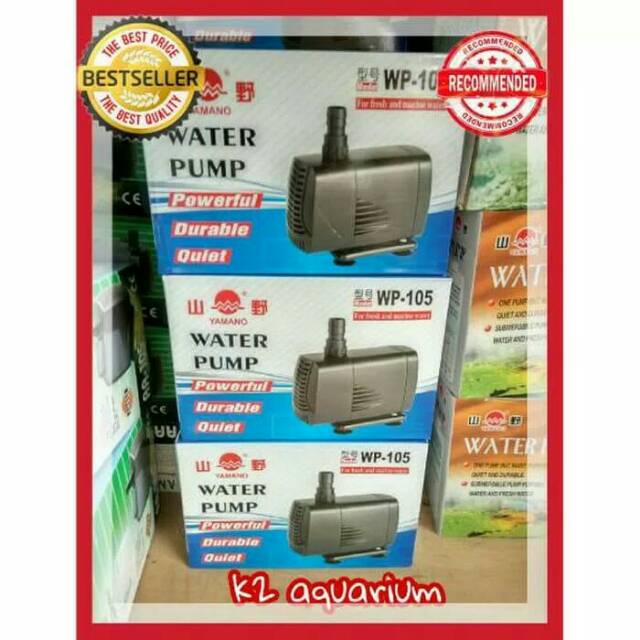 Pompa Air Aquarium Yamano Water Pump WP105 Kolam Celup Original