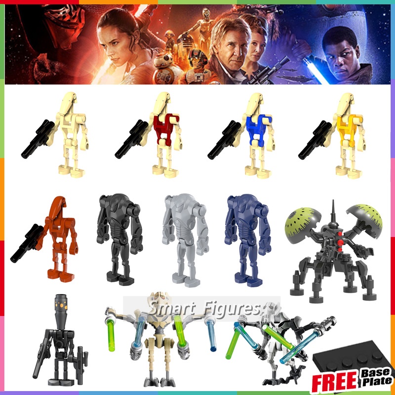 Mainan Action Figure Star Wars Robot Buzz Droid General Grievous Battle Droid IG-88 Untuk Koleksi
