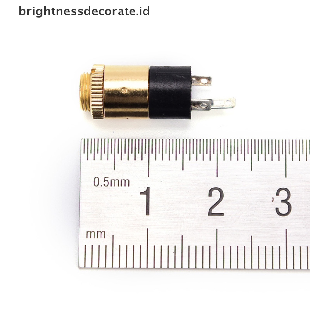 (Birth) 5pcs Konektor Jack Audio 3.5mm Female Pj392 Warna Emas Untuk Headphone