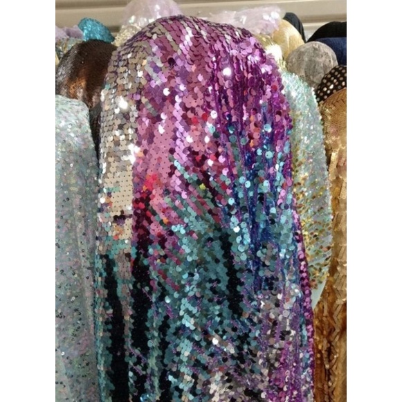 KAIN/BAHAN TILE SEQUIN GRADASI SERIBU PAYET