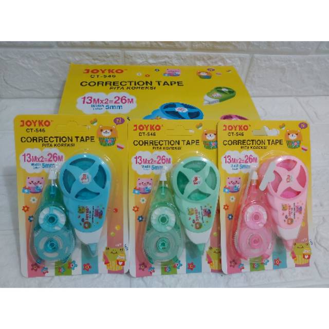 

Correction tape /tip ex joyko + reffil 546