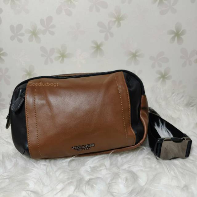 ORIGINAL Tas Pinggang Pria Coach Graham Utility Pack Saddle Multi