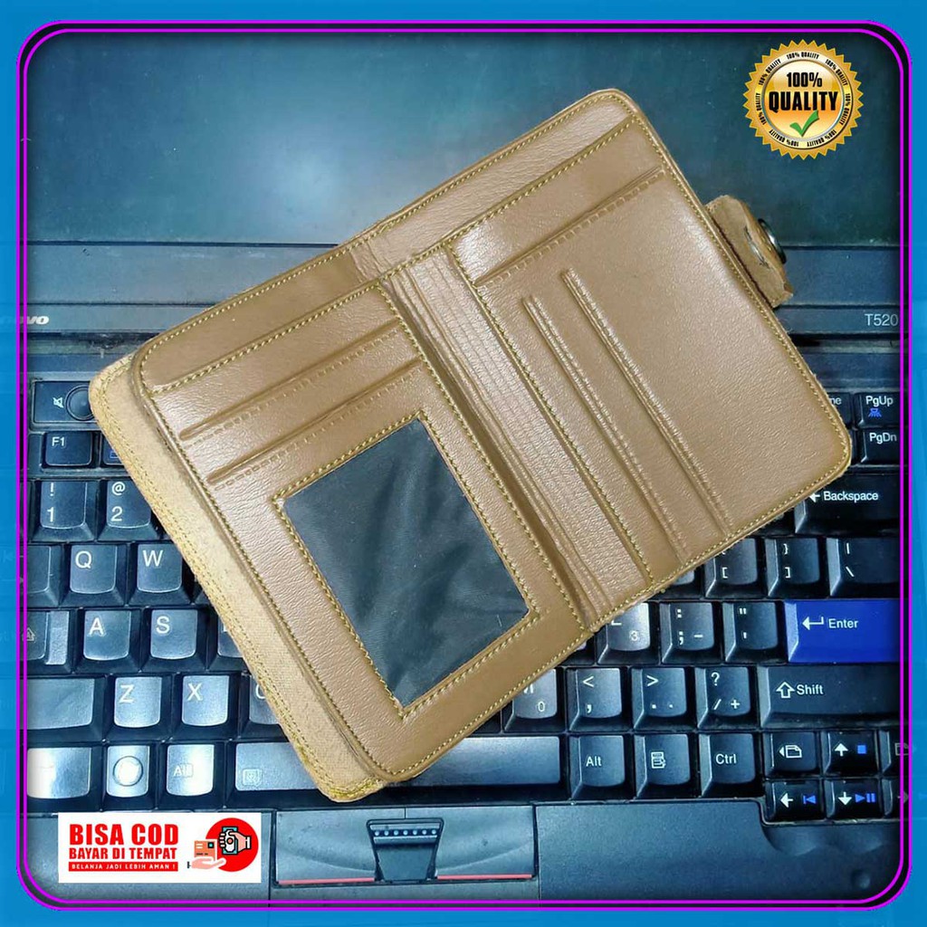 dompet cowok kekinian amt 34 kancing keren kasual best seller