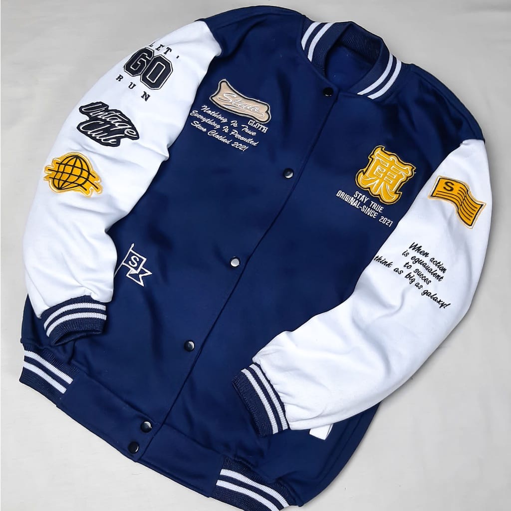 IDOLA - Jaket Varsity Basebal Original Ful Bordir - Jaket Bomber Varsity Original Premium - Jaket Bomber Varsity Original Pria Wanita