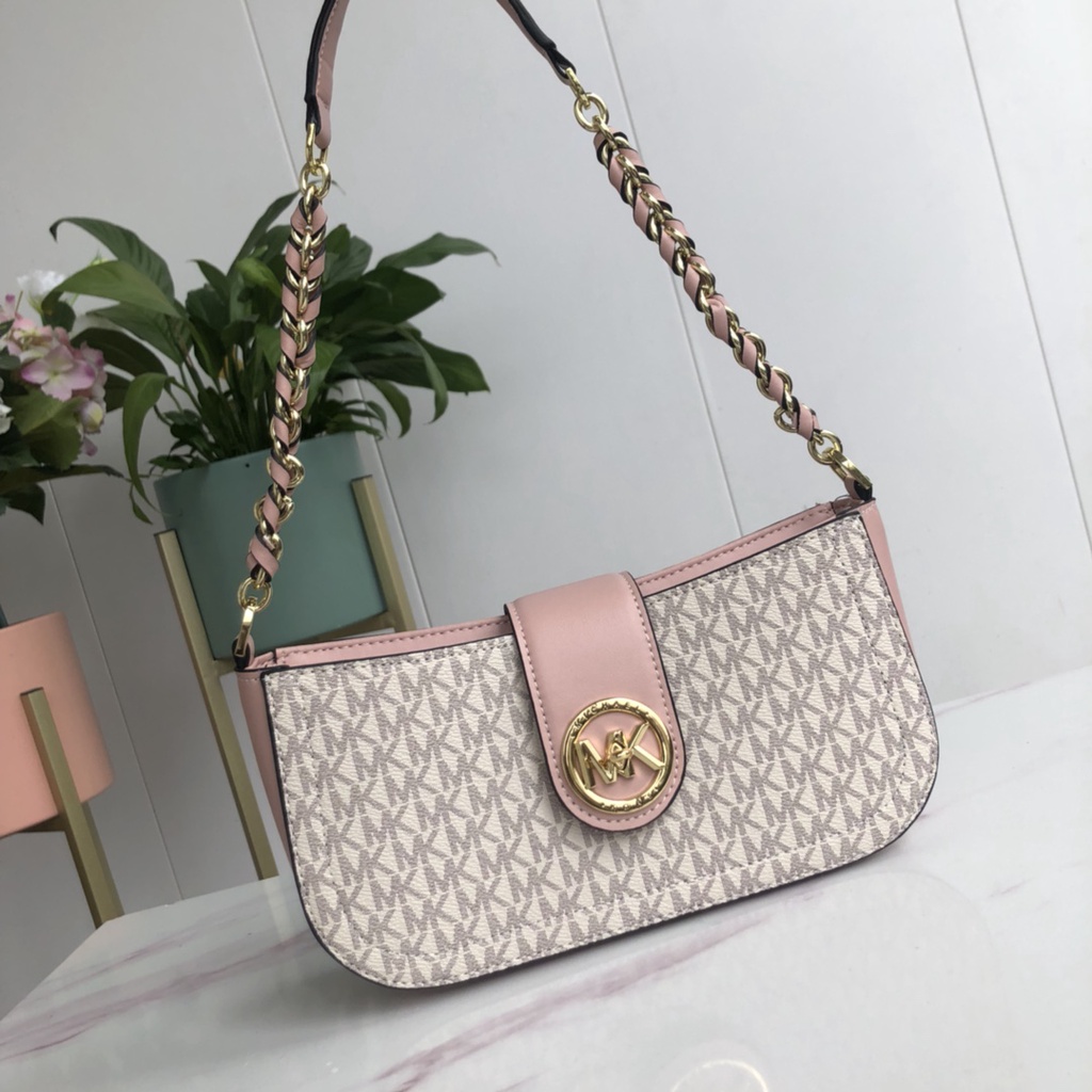 [Instant/Same Day]M-K   Michael Kors  9937  women's bag CARMEN series underarm bag leather handbag shoulder bag messenger bag