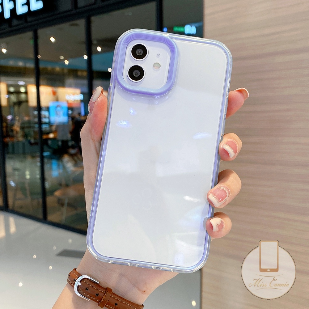 3-in-1 Casing Warna Permen Bening Padat Murni Samsung A14 A13 A53 A03s A03 A12 A22 A32 A11 A20 A31 A30 A02s A72 A33 A52 A52s A50 A30s A50s A20s A71 A51 Shockproof Full Protect Soft Case