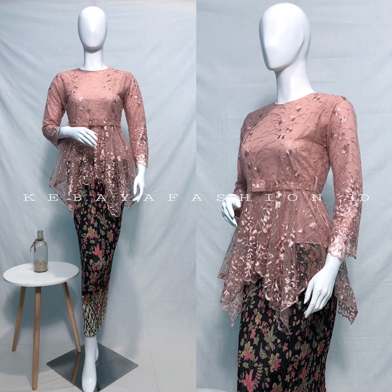 Kebaya Modern / Stelan Kebaya brukat / Kebaya remaja kekinian / Kebaya brokat / Atasan Kebaya Brukat / Kebaya