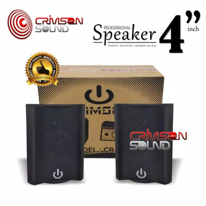 Paket Cafe Speaker Crimson 4 Titik Ampli Crimson Usb Bluetooth Radio