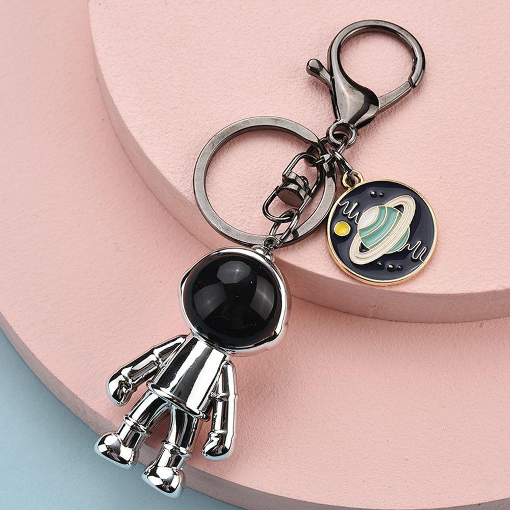 Mxbeauty Gantungan Kunci Astronot Fashion Retro Aksesoris Astronot Semesta Perhiasan Planet Key Chain