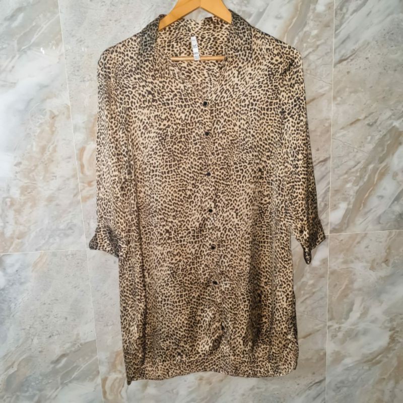 Zara blouse leopard