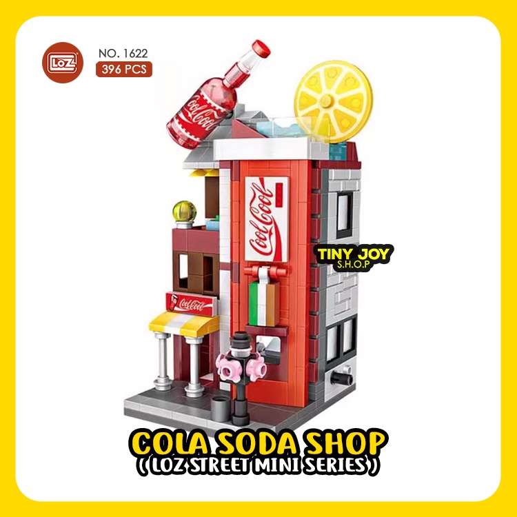 LOZ Mainan Balok Susun COCA COLA SODA STORE 1622 Street Mini Block City Bricks Edukasi Anak Puzzle