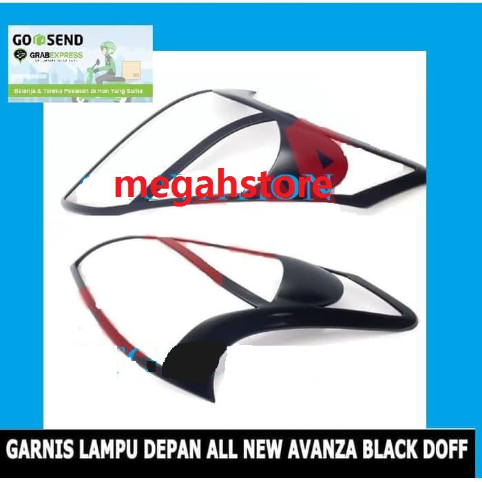 Garnish Garnis Lampu Depan All New Avanza Hitam