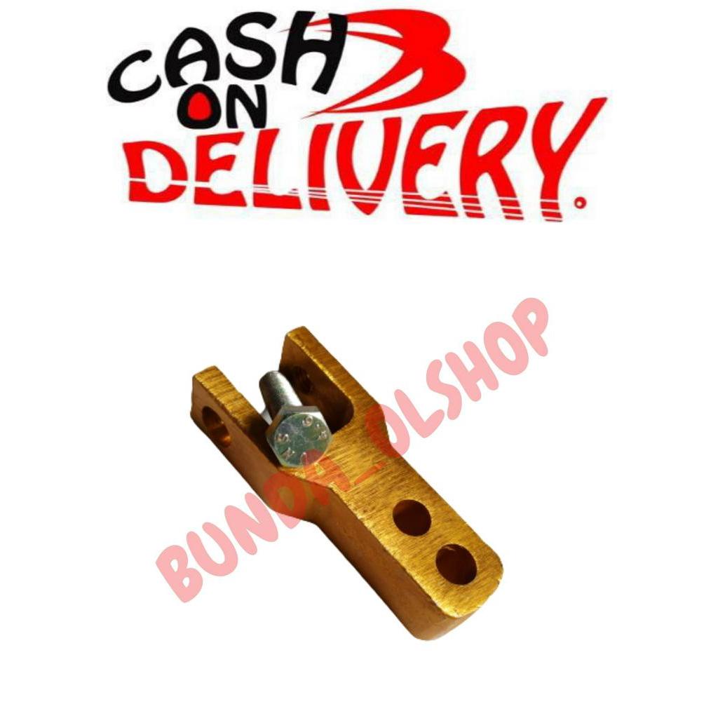 gold PENINGGI SHOCK BELAKANG SAMBUNGAN SOK BREAKER PU CNC MATIC BAWAH