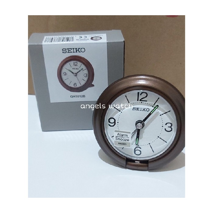 Unik JAM WEKER SEIKO QHT012B ORIGINAL SEIKO JAM MEJA JAM TRAVEL Murah