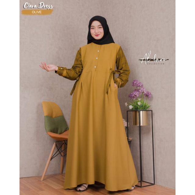 Gamis Clara ALFARO Collection//Itycrepe//gamismurah//Original berlabel