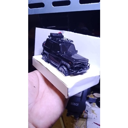 Miniatur diecast Daihatsu Taft GT f70 custom hitam