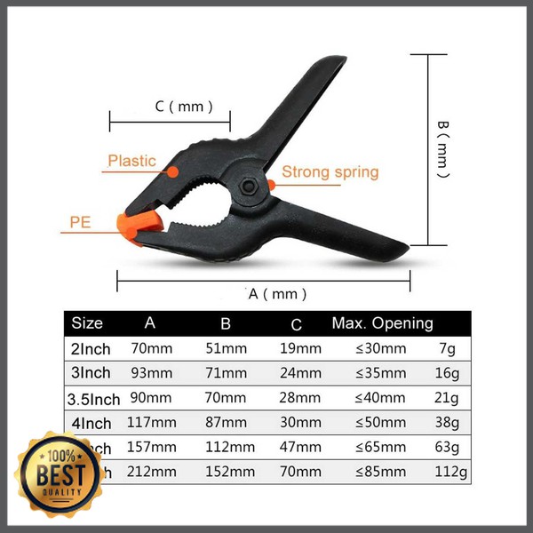 TG-FT010 Andoer Klip Jepit Backdrop Studio Fotografi &amp; Papan Woodworking