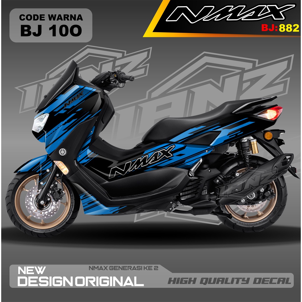 DECAL STICKER NEW NMAX FULL BLOK MOTOR / DECAL FULL BODY NMAX / DECAL STIKER FULL BODY NMAX / STIKER DECAL NMAX TERBARU