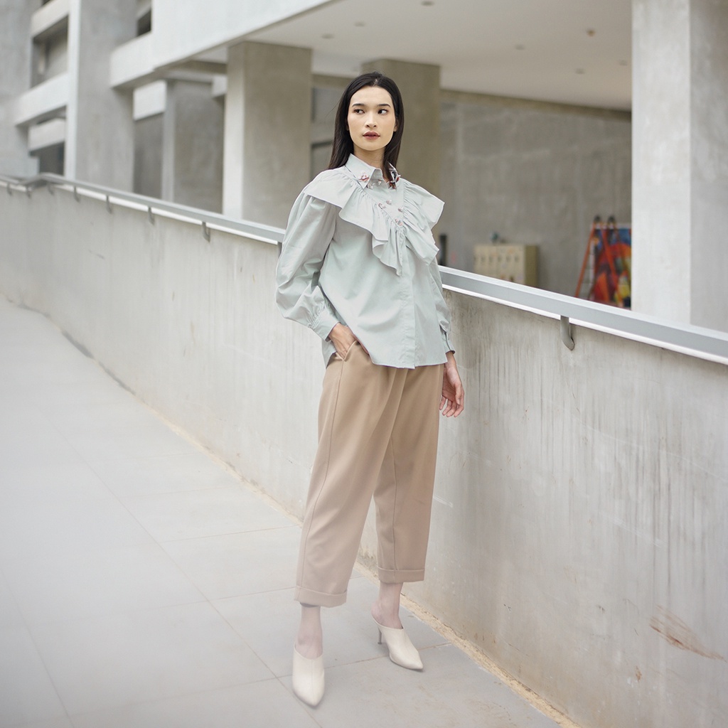 Jenna & Kaia - Bria Top Green Sage