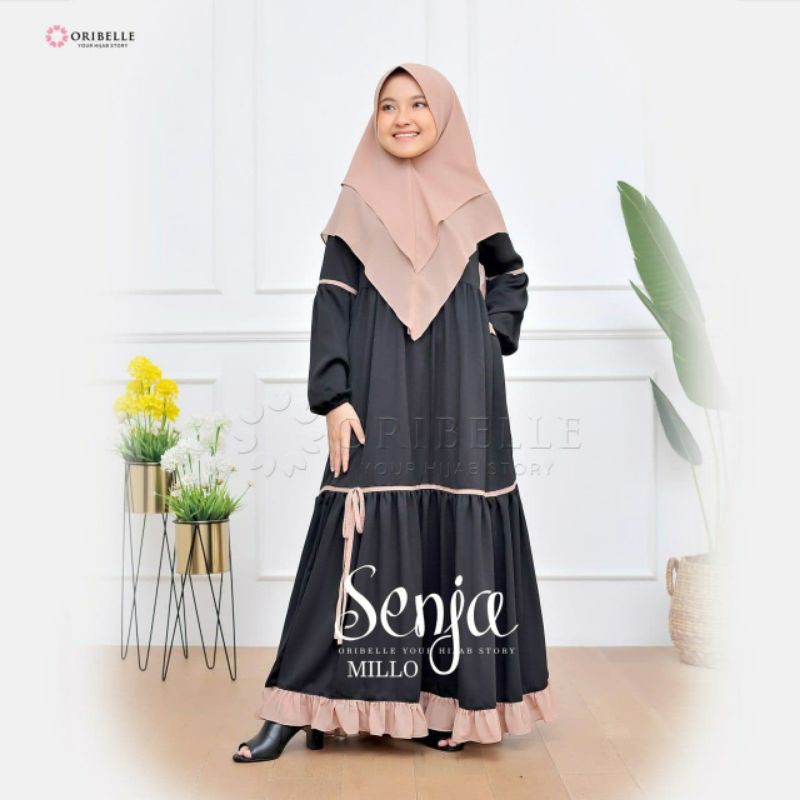 GAMIS SENJA MILO MAROON &amp; ARMY ||  ORIBELLE