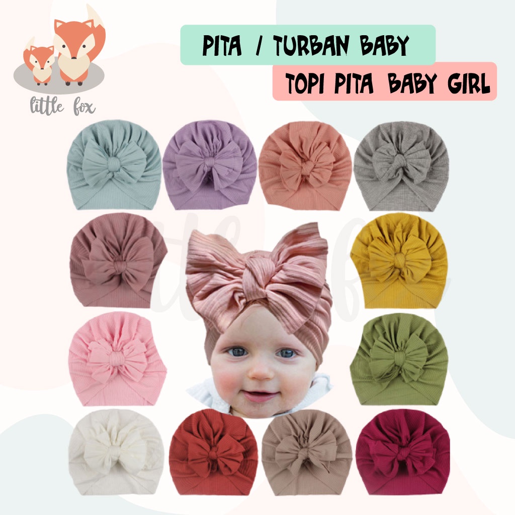 [ IMPORT ] Bandana / Turban Bayi Headband Pita Balita Aksesoris Rambut Baby