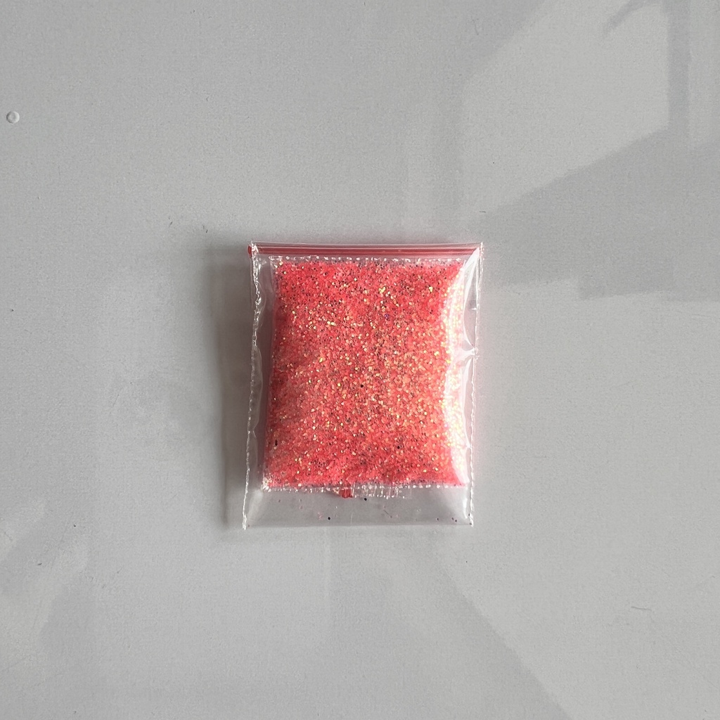 Sparkle Glitter FLUORESCENT ORANGE 3 gr 3gr Stabilo Powder Serbuk Warna Warni Eceran Sablon Resin Pernak Pernik Hiasan Bubuk Padat DIY Kerajinan Kesenian Art Prakarya Seni Perlengkapan Bahan Face Craft Crafting Paint Painting Color Grosir Prakarya Malang