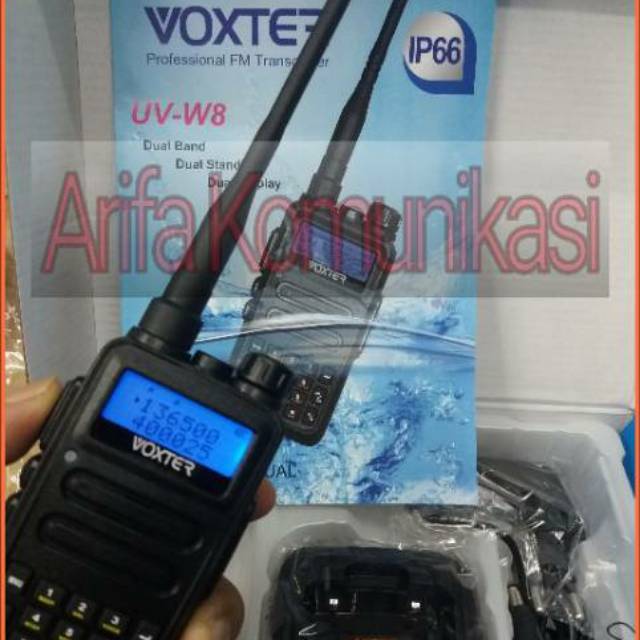 HT VOXTER UV W8 DUAL BAND ANTI AIR / HT VOXTER UV-W8 MURAH - UV W8 HT VOXTER DUAL BAND ANTI AIR