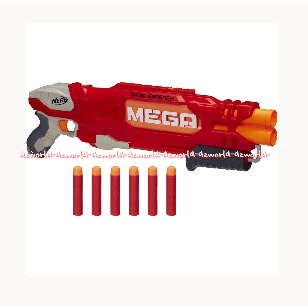 Nerf Mega Doublebreach Mega Gun Mainan Panjang Nerf N-Strike Mega Doublebreach Blaster Original