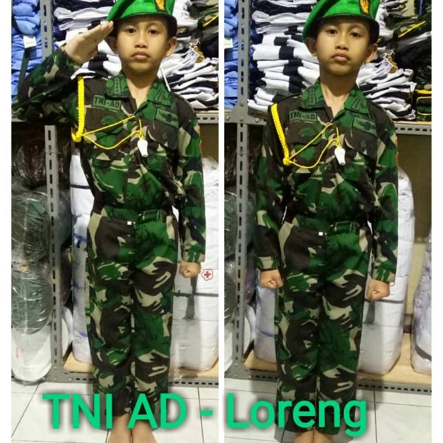 Dijual topi profesi TNI AD baret hijau dan baret  merah untuk anak2