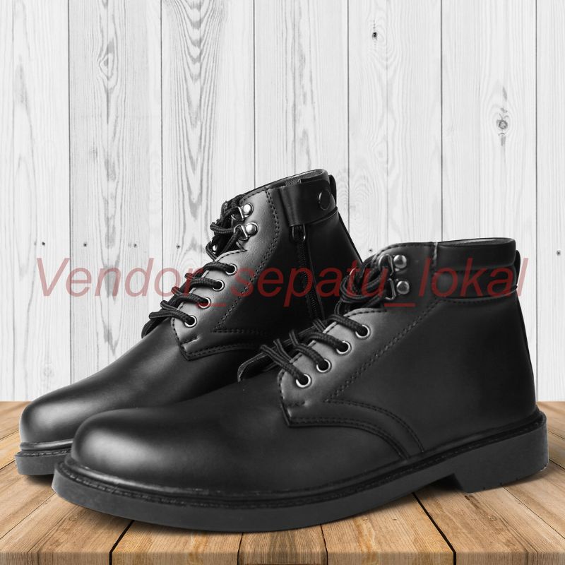 SEPATU PDH DOFF TALI SLETING, SEPATU DINAS HARIAN PRIA TNI POLRI SECURITY