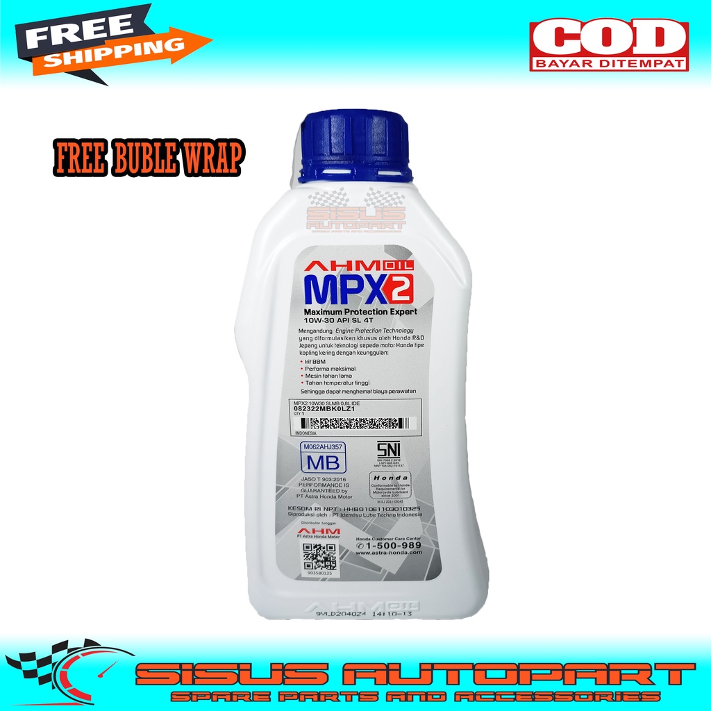 OLI MPX 2 KHUSUS HONDA MATIC BEAT VARIO SCOOPY SPACY / OLI MOTOR MATIC 0.8L