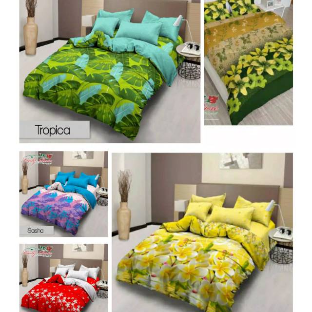 BEDCOVER LADY ROSE 180X200X20CM TROPICAL,HANNA,SASHA,SCARLET,CINDY