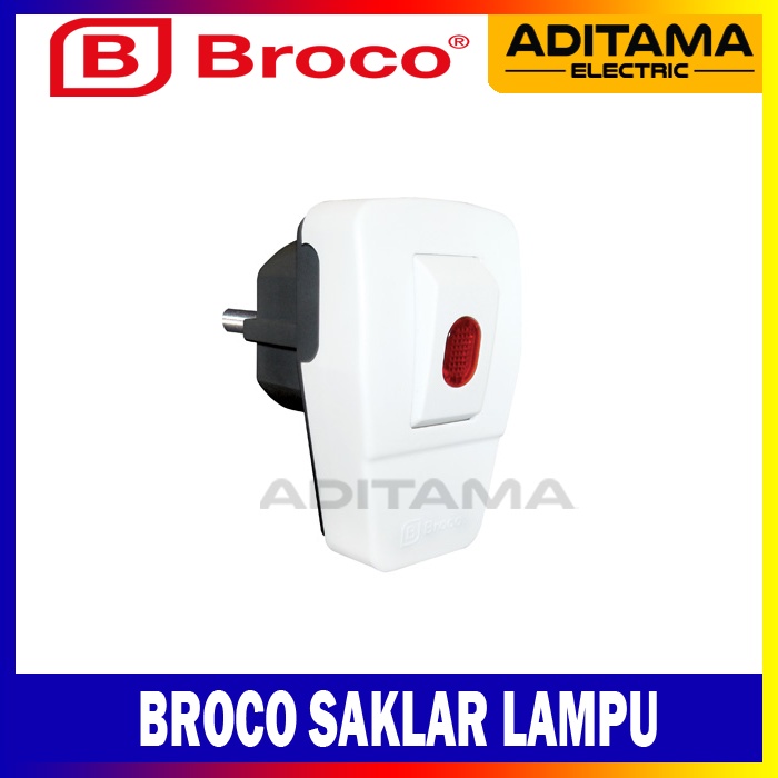 STEKER SAKLAR LAMPU BROCO/ BROCO SAKLAR LAMPU