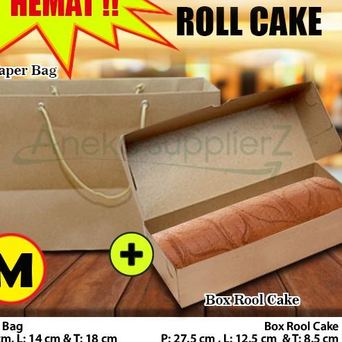 

✴ Paket Combo Bolu Gulung M ( Box - Paper Bag ) (10 SET) ☉