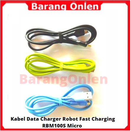 Kabel Data Cas Robot Fast Charging RBM100S Micro