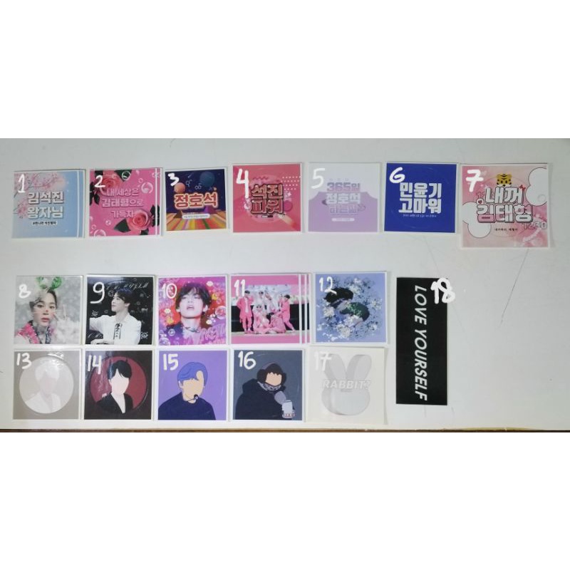 STICKER FREEBIES SELLKOR BTS