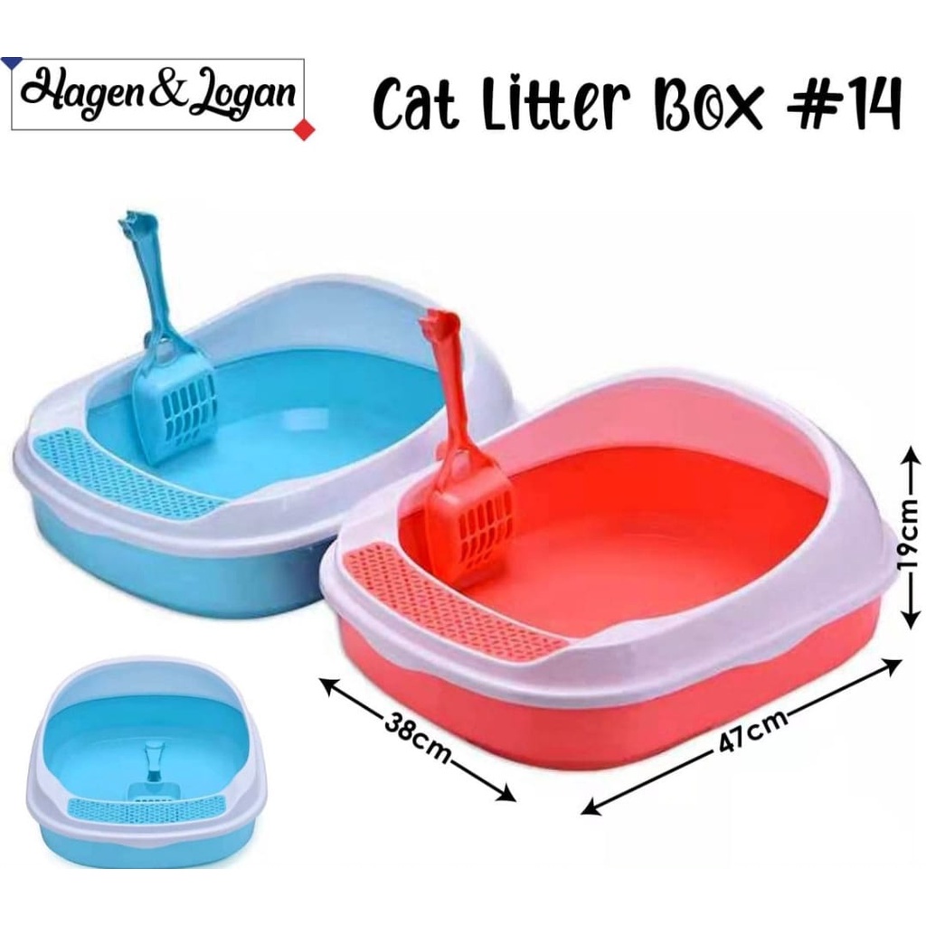 Toilet Kucing 14 Bak Baki Baskom Pup Tempat Pasir Cat Litter Box Besar