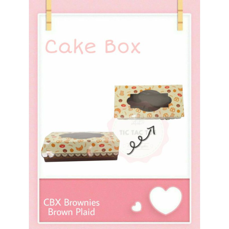 Cake box 24x11x7cm (1pcs), Kotak Kue, Tempat kue, Kotak brownies, cbx brownies, box brownies