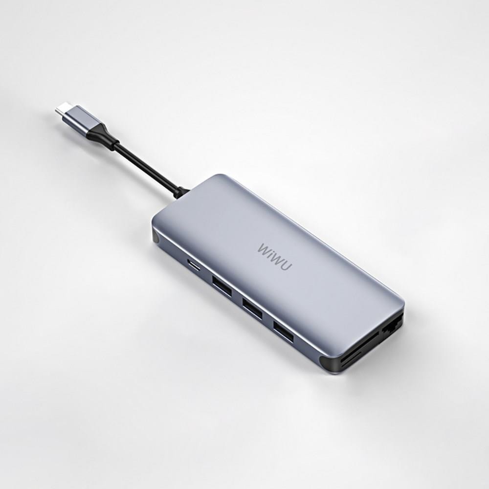 WIWU ALPHA 12 IN 1 - 12 in 1 USB-C Multifunction Converter Adapter