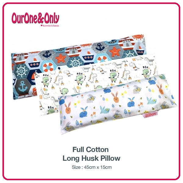 OurOne&amp;Only Full Cotton Buckwheat Husk Pillow Long | Bantal Bayi