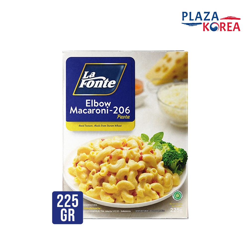 

LA FONTE ELBOW MACARONI 206 - PASTA MAKARONI INSTAN 225GR